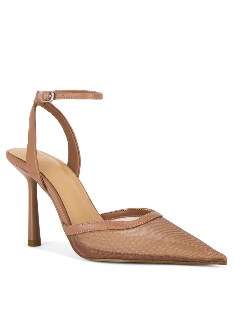 Steve Madden Alliance-M Mocha Mesh Pointed Toe Heels NIB Size 8